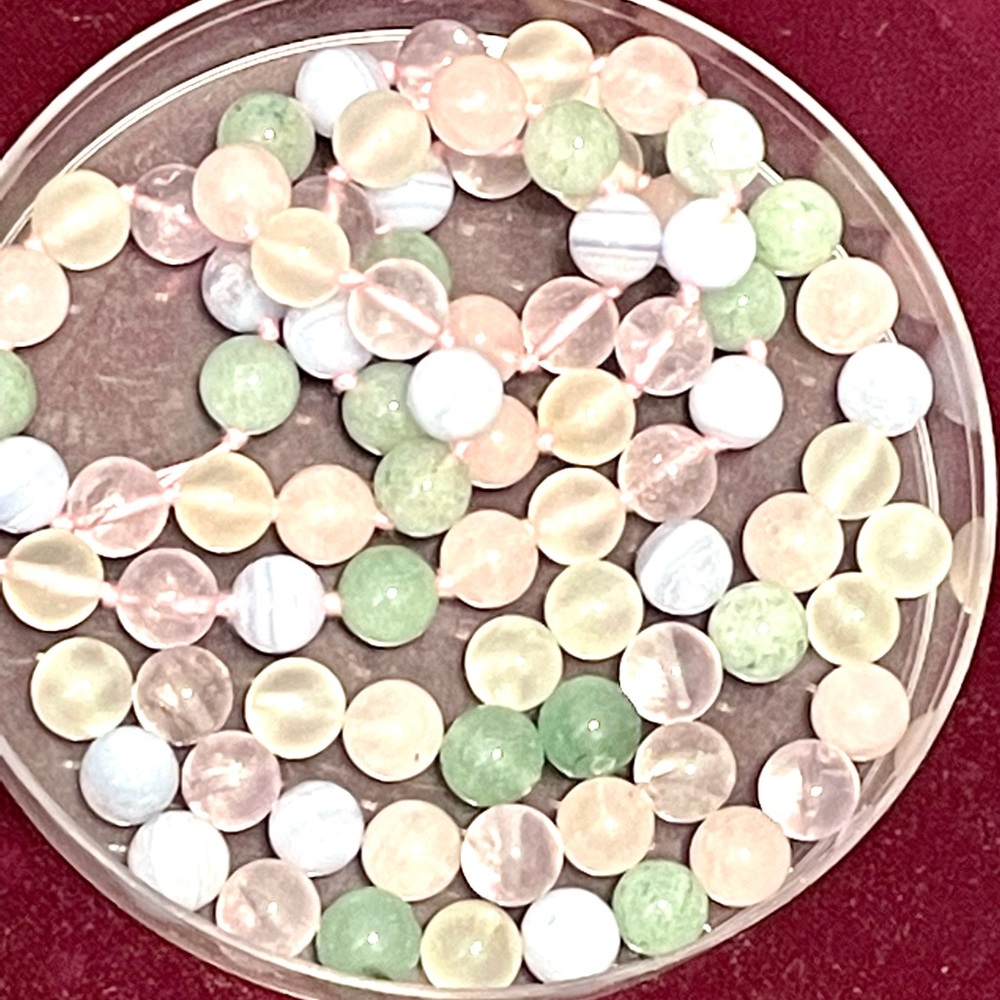 Lot of 82 Pastel Round Beads